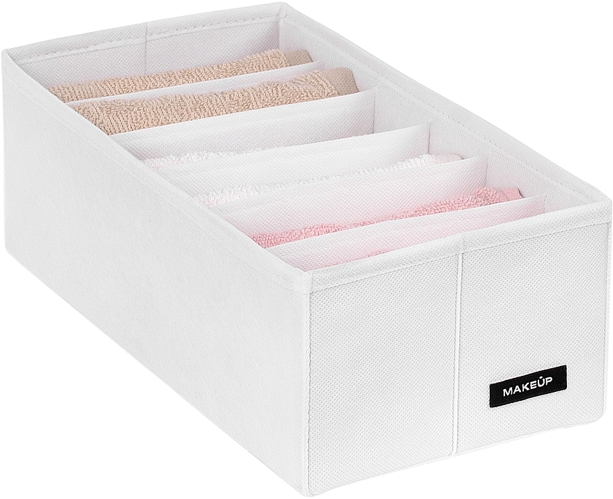 Органайзер для хранения с 6 ячейками, белый 30х15х10 см "Home" - MAKEUP Drawer Underwear Organizer White