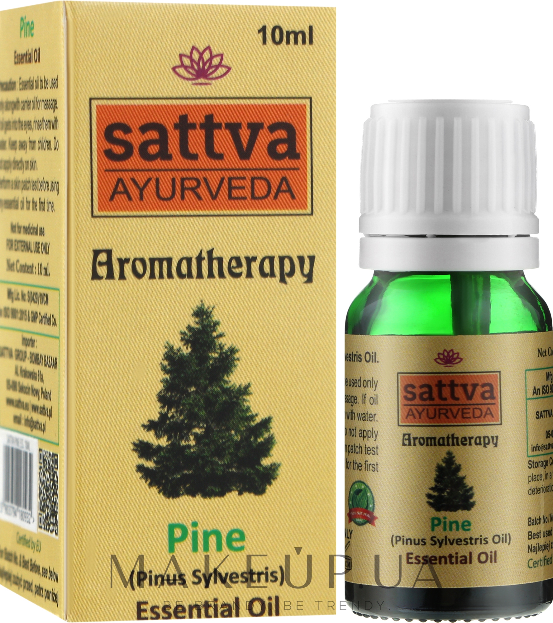 Эфирное масло "Сосна" - Sattva Ayurveda Pine Essential Oil — фото 10ml