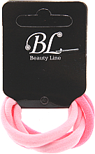 Резинка для волосся, безшовна, 405023, рожева + яскраво-рожева - Beauty Line — фото N1
