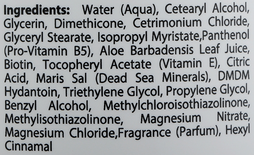 Кондиционер для волос с биотином и минералами Мертвого моря - Dead Sea Collection Biotin Conditioner — фото N2