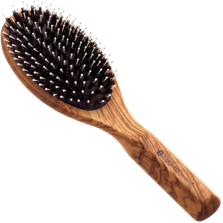 Щетка для укладки волос из оливкового дерева - Hydrea London Olive Wood Styling Hair Brush — фото N1