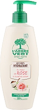 Духи, Парфюмерия, косметика Увлажняющее молочко для тела с розовым маслом - L'Arbre Vert Body Milk With Rose Oil