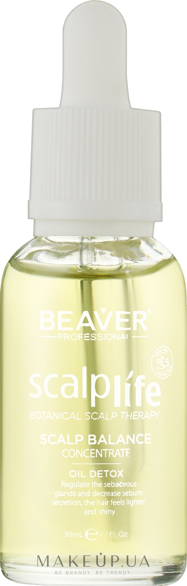 Лечебный лосьон для жирной кожи головы и волос - Beaver Professional Oil Detox Scalp Balance Concentrate — фото 30ml