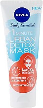 Духи, Парфюмерия, косметика Маска "Увлажнение за 1 минуту" - NIVEA Daily Essentials 1 Minute Urban Detox Mask