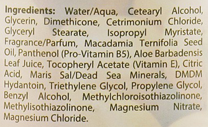 Кондиціонер з мінералами Мертвого моря та олією макадамії - Dead Sea Collection Macadamia Mineral Conditioner — фото N3