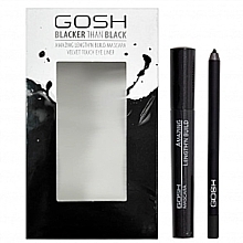 Парфумерія, косметика Gosh Copenhagen Blacker Than Black Giftset (eyeliner/1.2ml + mascara/9ml) - Набір