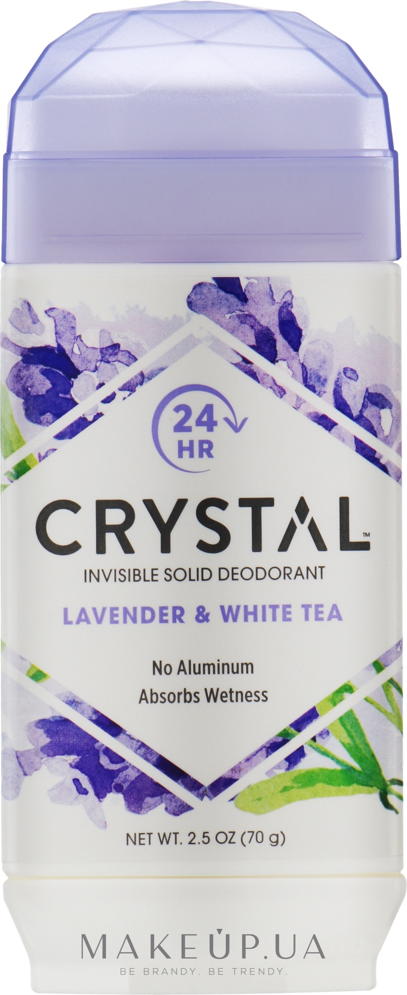 Дезодорант з ароматом лаванди та білого чаю - Crystal Invisible Solid Deodorant — фото 70g
