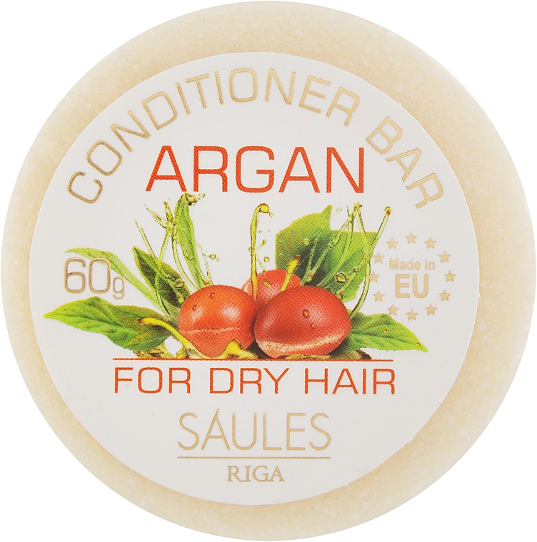 Кондиционер для волос "Арган" твердый - Saules Fabrika — фото N1