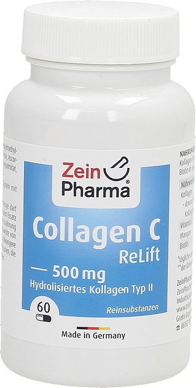 Колагенові капсули - ZeinPharma Collagen C Relift 500 Mg — фото N1