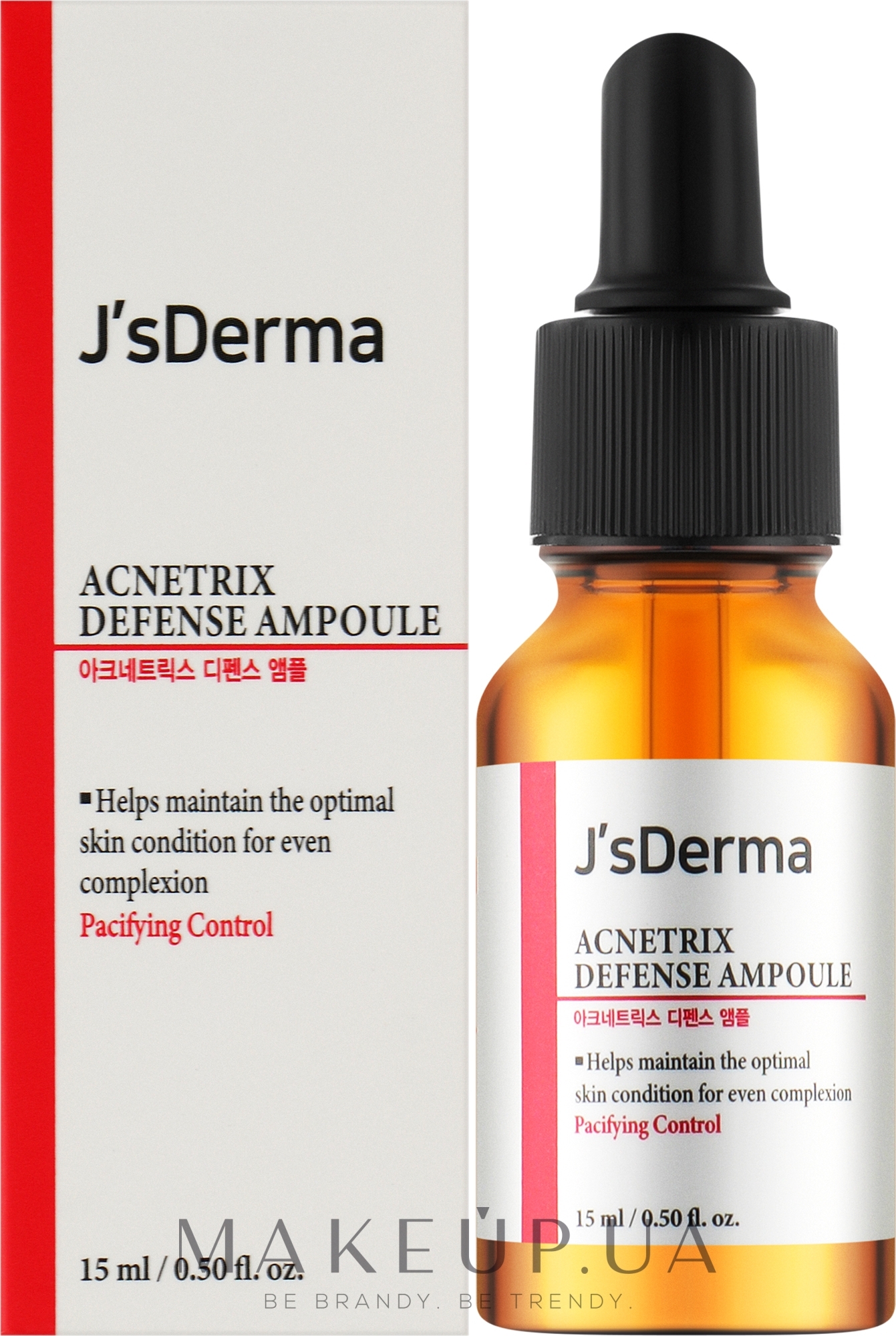Засіб для обличчя від прищів - J'sDerma Acnetrix Defense Ampoule — фото 15ml