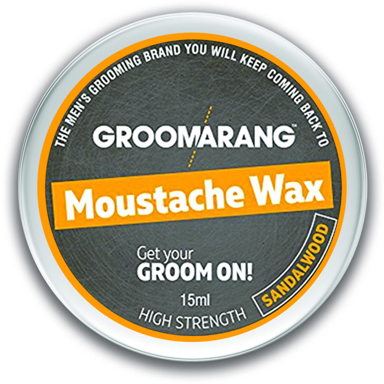 Воск для усов и бороды "Сандал" - Groomarang Moustache & Beard Wax Extra Strong Sandalwood — фото N1