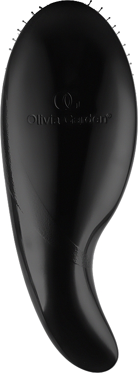 Щетка массажная (комб.щетина) - Olivia Garden Kidney Brush Care & Style (black) — фото N2