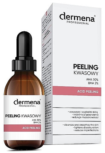Профессиональный кислотный пилинг - Dermena Professional AHA 30% BHA 2% Acid Peeling — фото N1