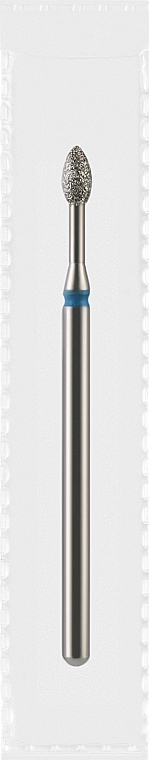 Фреза алмазна синя «Оливка конусна», діаметр 2,5 мм, довжина 5 мм - Divia DF008-25-B — фото N1