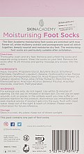 Маска-носки для ног - Skin Academy MOISTURISING Foot Socks «Rose Flower & Pomegranate Oil» — фото N2