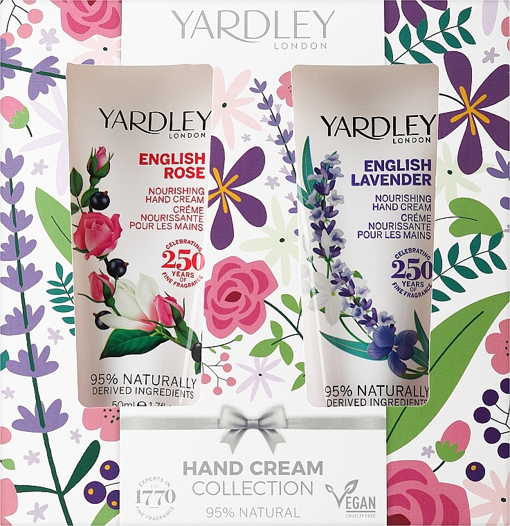 Набор - Yardley English Rose & Lavender (h/cr/50ml + h/cr/50ml) — фото N1