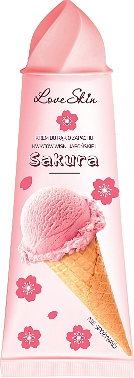 Крем для рук з ароматом квітів японської вишні - Love Skin Sakura — фото N1