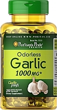 Пищевая добавка "Экстракт чеснока без запаха" - Puritan's Pride Odorless Garlic 1000 mg — фото N1