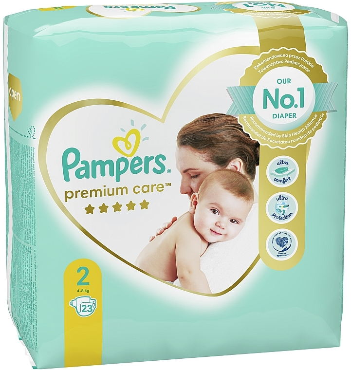 Підгузки Pampers Premium Care Newborn (4-8 кг), 23 шт. - Pampers — фото N3