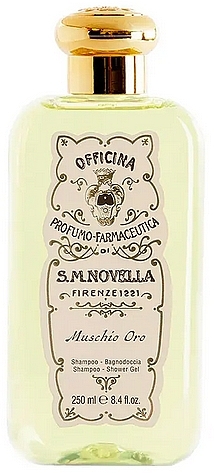 Шампунь-гель для душу з мускусом і золотом - Santa Maria Novella Muschio Oro Shampoo Shower Gel — фото N1