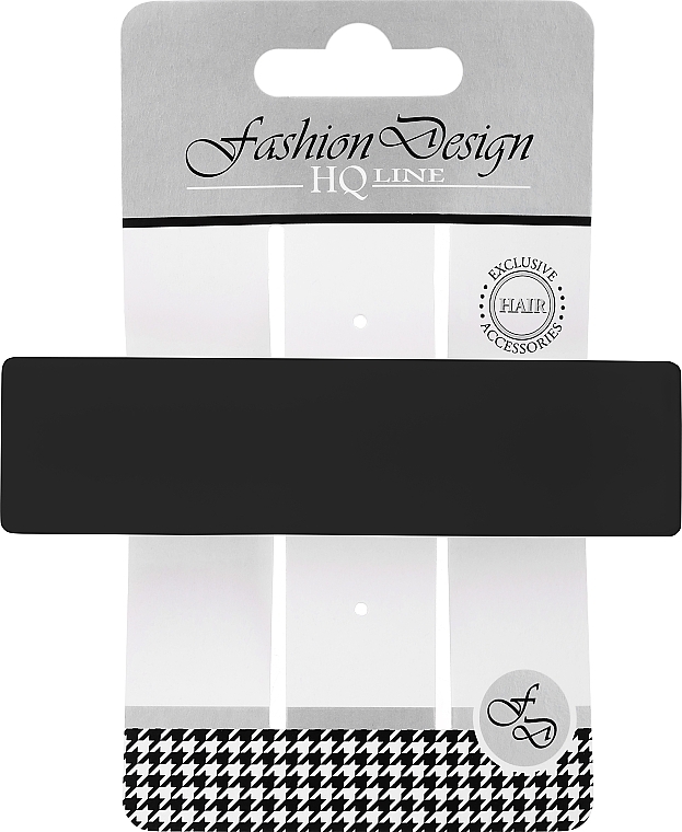 Заколка-автомат для волос "Fashion Design", черная глянцевая, 28465 - Top Choice Fashion Design HQ Line — фото N1