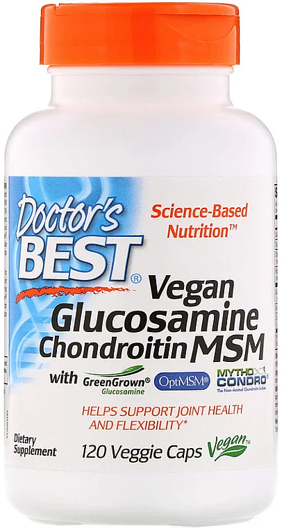 Глюкозамин, хондроитин и метилсульфонилметан для веганов, капсулы - Doctor's Best — фото N1