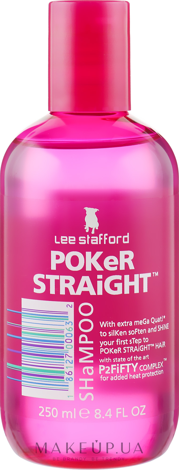 Шампунь для випрямлення волосся - Lee Stafford Poker Straight Shampoo whith P2FIFTY Complex — фото 250ml