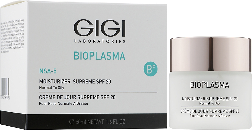 Увлажняющий крем для жирной кожи - Gigi Bioplasma Moist Oil SPF-17 — фото N4