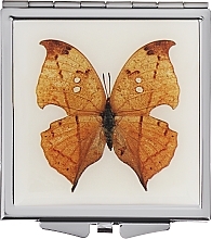 Зеркальце косметическое, "Бабочки" 85420, светло-коричневое - Top Choice — фото N1