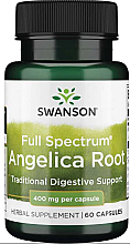 Харчова добавка "Дудник лікарський", 400 мг - Swanson Full Spectrum Angelica Root — фото N1