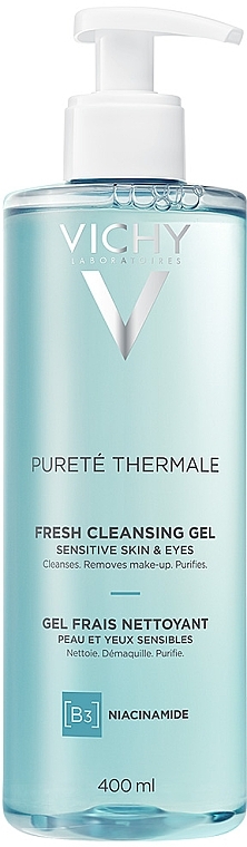 Освіжаючий очищуючий гель для всіх типів шкіри, навіть чутливої - Vichy Purete Thermale Fresh Cleansing Gel — фото N6