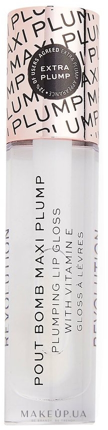 Блиск для губ з ефектом збільшення об'єму - Makeup Revolution Pout Bomb Maxi Plump Lip Gloss — фото Glaze