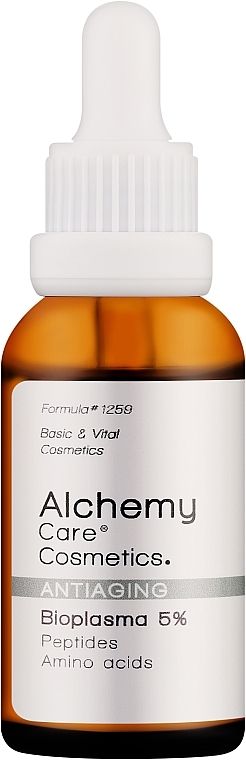 Антивікова сироватка для обличчя - Alchemy Care Cosmetics Antiaging Bioplasma 5% — фото N1