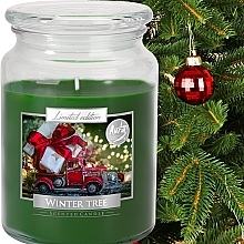 Ароматическая свеча в банке "Зимнее дерево" - Bispol Aura Scented Candle Winter Tree — фото N2