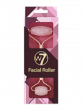 Кварцевий ролер для обличчя, рожевий - W7 Cosmetics Rose Quartz Face Roller — фото N2