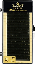Накладные ресницы B 0,07 мм (11мм), 20 линий - Barhat Lashes — фото N1