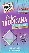 Парфумерія, косметика Шипучі кубики для ванни - Dirty Works Cube Tropicana Bath Fizz Bar