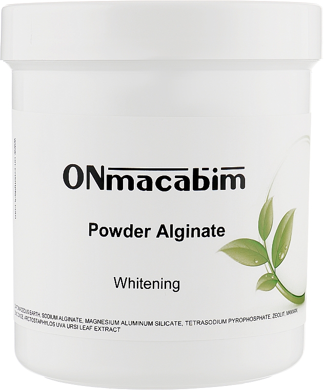 Альгінатна маска "Відбілювальна" - Onmacabim Powder Alginate Whitening Mask — фото N1