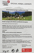 Льодяники "Евкаліпт і ментол" на основі натуральних трав - Swiss Energy Original Herbal Lozenges — фото N3