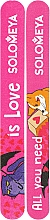 Парфумерія, косметика Набір пилок для натуральних і штучних нігтів 180/220 - Solomeya All You Need Is Love 180/220