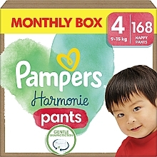Підгузки-трусики Harmonie Pants, розмір 4, 9-15 кг, 168 шт. - Pampers — фото N1