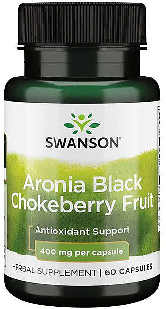 Пищевая добавка "Черноплодная рябина", 400 мг - Swanson Full Spectrum Aronia (Chokeberry) — фото N1