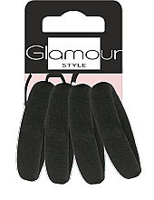 Парфумерія, косметика Резинки для волосся широкі, 417534, чорні  - Glamour