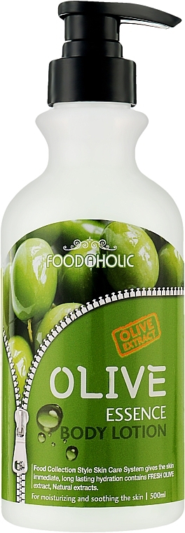 Лосьйон для тіла з екстрактом оливи - Food a Holic Olive Essential Body Lotion — фото N1