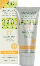 Парфумерія, косметика Крем Бальзам краси - Andalou Naturals All In One Beauty Balm Sheer Tint With SPF 30