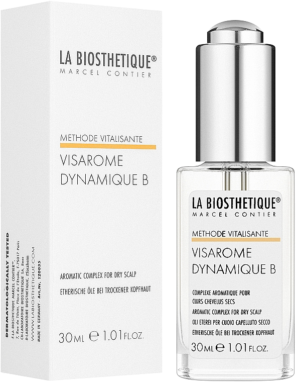 Комплекс ефірних масел для сухої шкіри голови - La Biosthetique Visarome Dynamique B