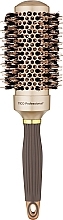 Парфумерія, косметика Щітка-брош для волосся, 45 мм - Tico Professional Nano Tech Ceramic Ionic Gold & Brown