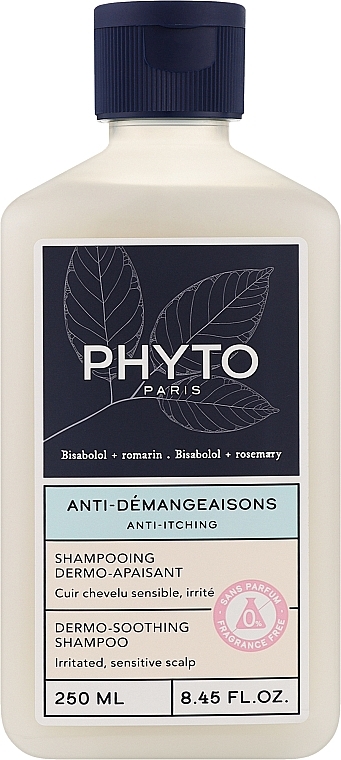 Успокаивающий шампунь для волос - Phyto Anti-Itching Dermo-Soothing Shampoo — фото N1