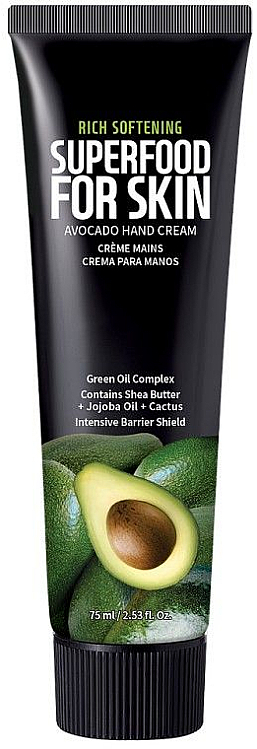 Крем для рук и ногтей с авокадо - Superfood For Skin Hand Cream Avocado — фото N1