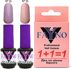 Духи, Парфюмерия, косметика Набор "1+1" - Fayno № 49 (33,35) (gel/polish/2x7ml)